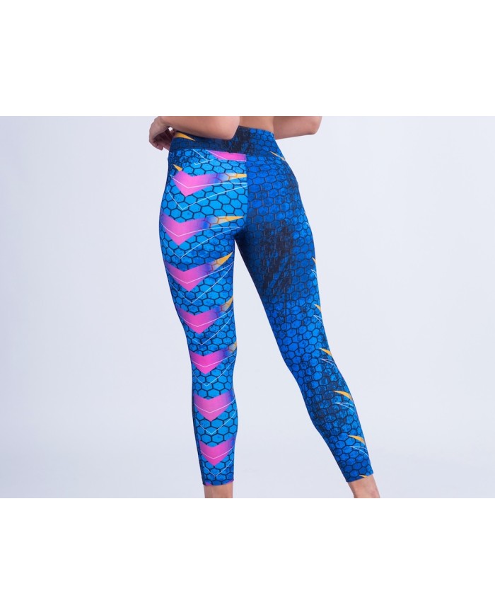 LEGGINS GEO BLUE