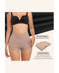 Calzón Faja Modelador Levanta Glúteos Invisible con Encaje y Varillas Antideslizantes