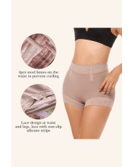 Calzón Faja Modelador Levanta Glúteos Invisible con Encaje y Varillas Antideslizantes